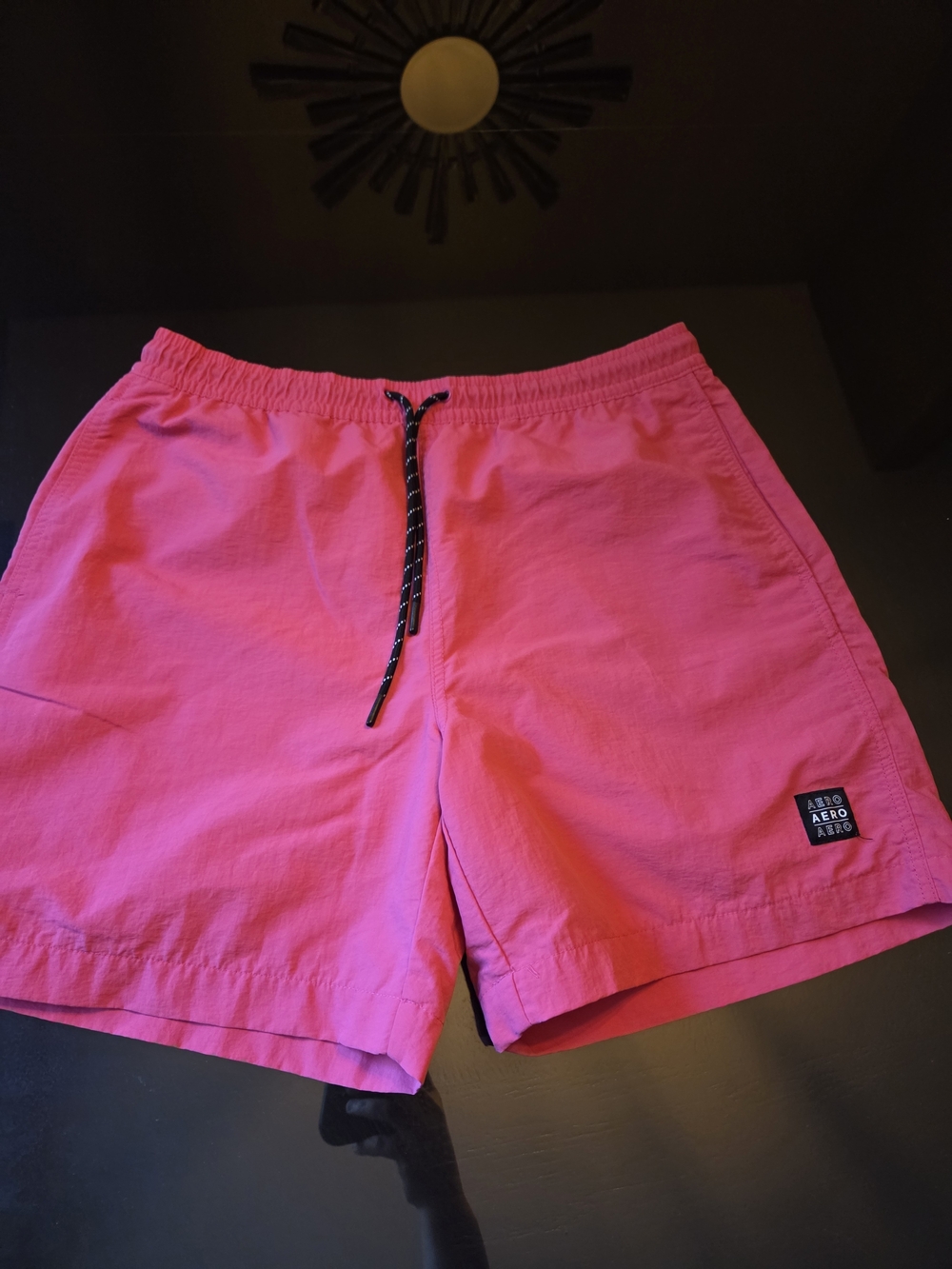 Aeropostale Pink Men’s Hybrid Shorts with Contrast Drawstring